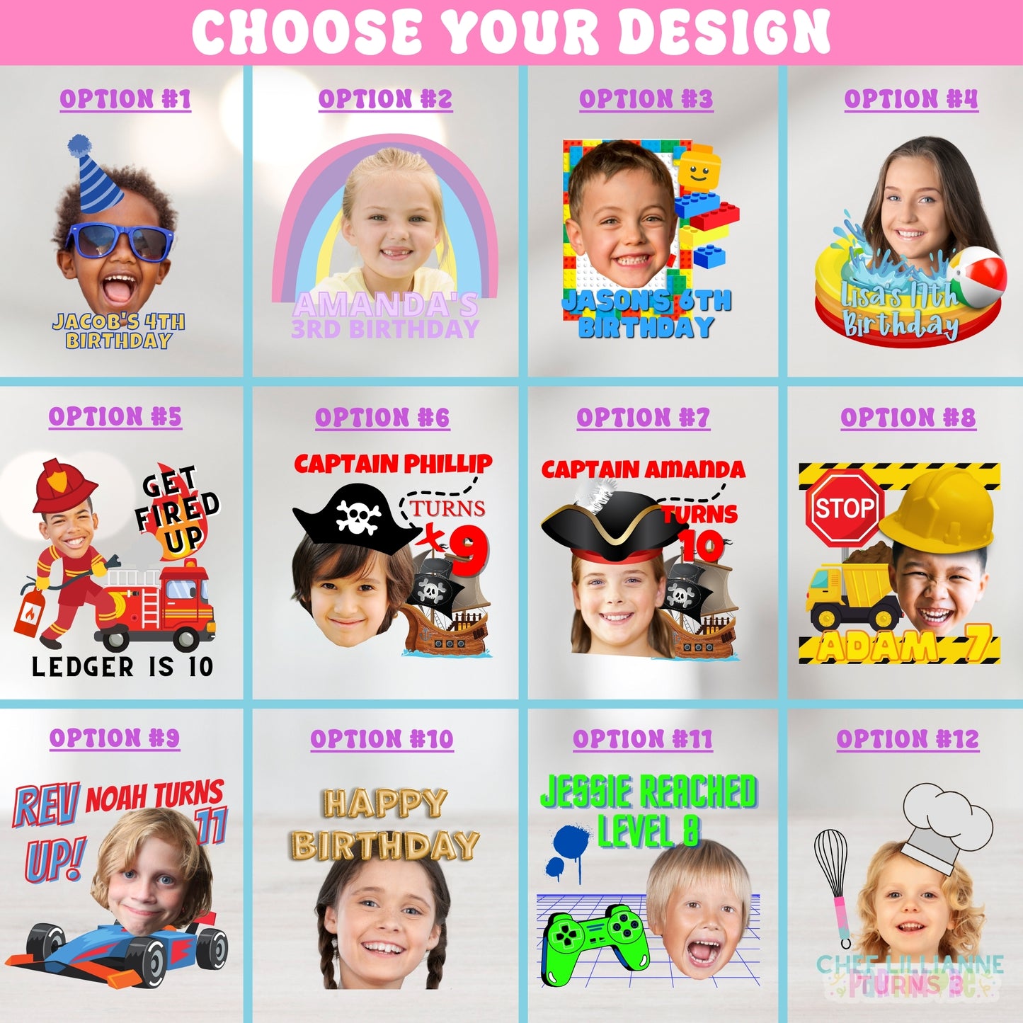Custom Temporary Tattoos For Kids Parties, Cool Tattoos For Boys, Cute Tattoos For Girls, Fake Tattoo Party Favors, 1st Birthday Tattoos Party Favors