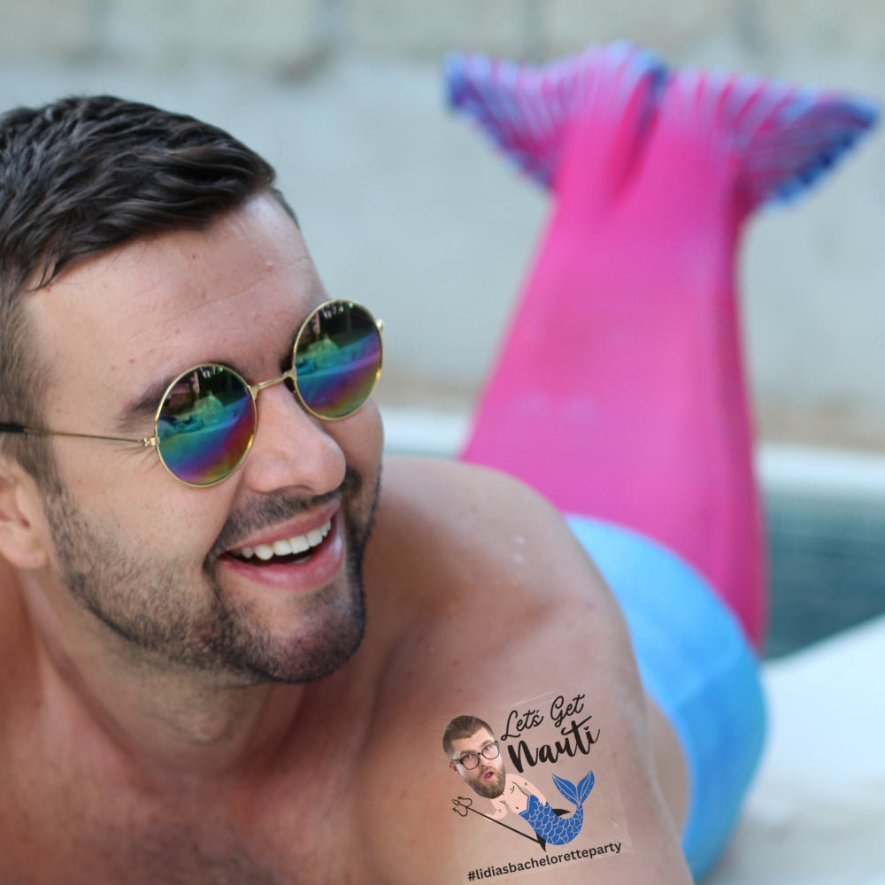 Personalized Temporary Tattoos, Custom Face Tattoos, Bachelorette Tattoos, Anniversary Temporary Tattoos, Boyfriend Wedding Bride Groom Photo