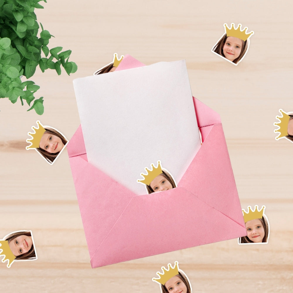 Princess Confetti, Personalized Face Confetti For Kids Adults, Gold Princess Crown, Magical Princess Party Decorations