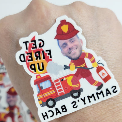 Firefighter Birthday Themed Temporary Tattoo Party Favor Supplies For Birthdays Bachelorette Parties And More