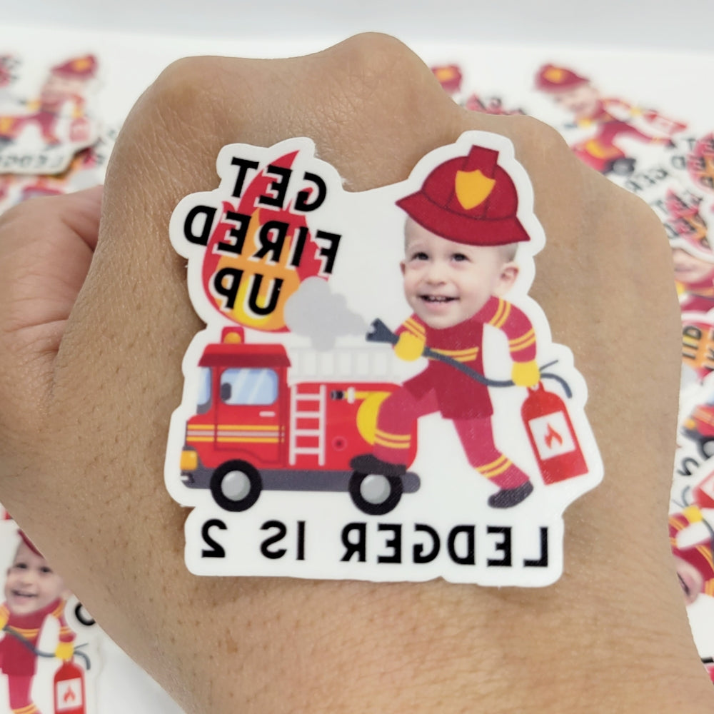 Firefighter Birthday Themed Temporary Tattoo Party Favor Supplies For Birthdays Bachelorette Parties And More