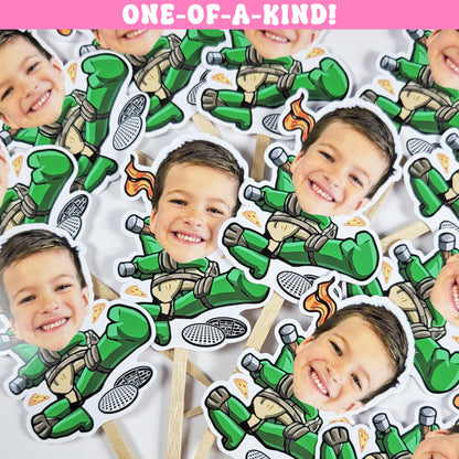 Custom Funny Face Cupcake Toppers Great For Any Occasion, Sports Theme, Girl Party Theme, Boy Birthday Ideas, Holidays, Pets Parties and more