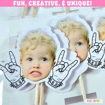 Custom Funny Face Cupcake Toppers Great For Any Occasion, Sports Theme, Girl Party Theme, Boy Birthday Ideas, Holidays, Pets Parties and more