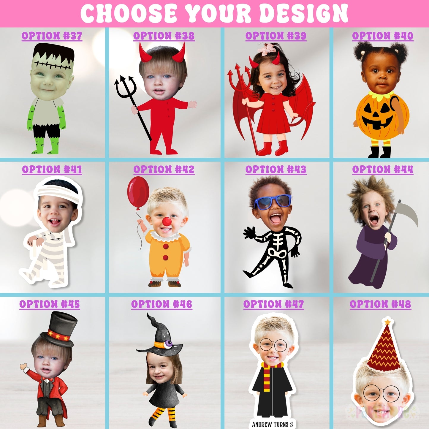 Custom Funny Face Cupcake Toppers Great For Any Occasion, Sports Theme, Girl Party Theme, Boy Birthday Ideas, Holidays, Pets Parties and more
